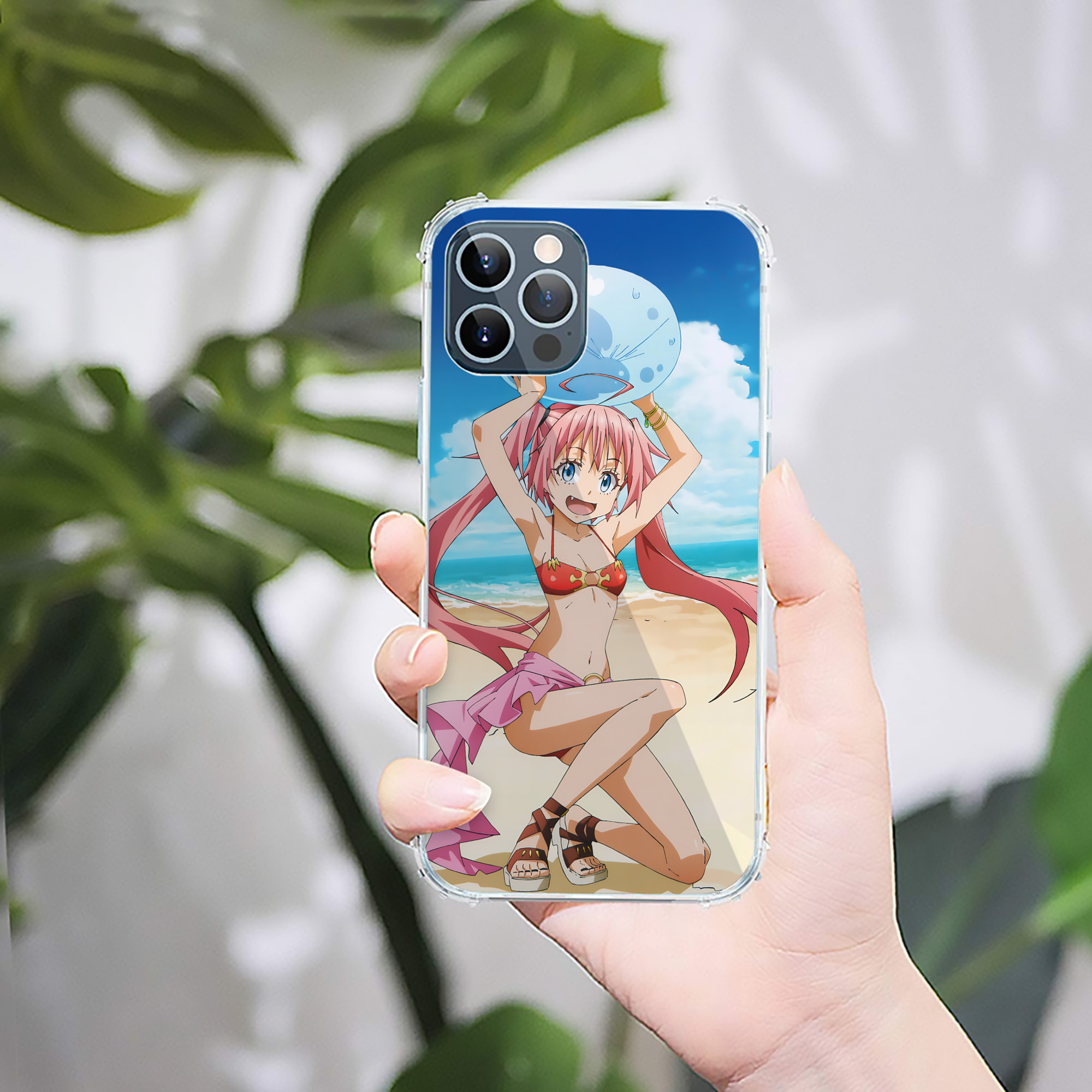（画像用） 転スラ Regarding Reincarnated to Slime 【iPhone 12シリーズ対応】透明スマホケース（クリアソフトケース）